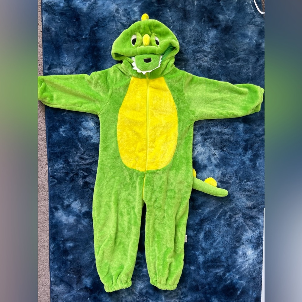 Green dinosaur Halloween costume